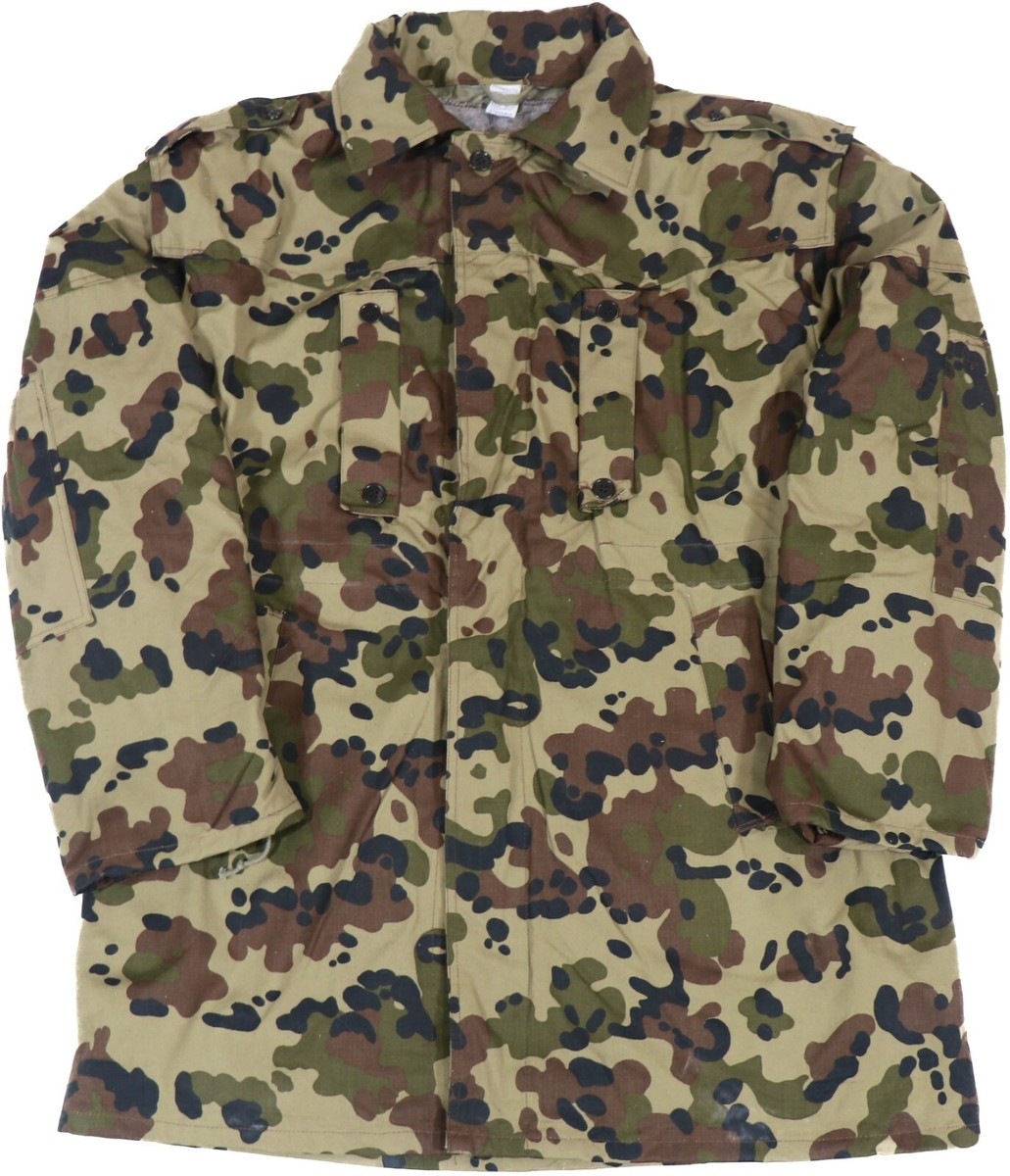 Large Romanian Army M94 / M93 Camo Winter Parka Liner and Hood