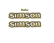Wasserschiebebild Simson S50 Klein Gelb Wasse...