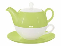 Buchensee Tea For One / Teeset Lena, Teekanne 500Ml In GrüN Aus Porzellan