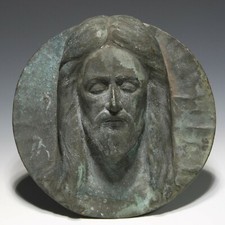 Testa di Cristo in bronzo