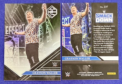Grayson Waller 2023 Panini Chronicles WWE LIMITED INSERT Card #237