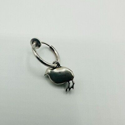 New Gucci 925 Silver Single Earring with Bird Charm 635584 New Gucci 925 Silver Single Earring with Bird Charm 635584