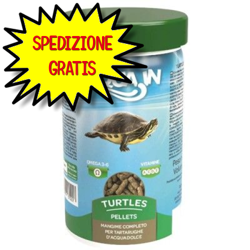AQUA-IN TURTLE PELLETS MANGIME IN STICKS PER TARTARUGHE D'ACQUA DOLCE 1200 ML