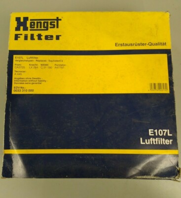 Air Filter HENGST E107L 042-1222 AF164 Free shipping