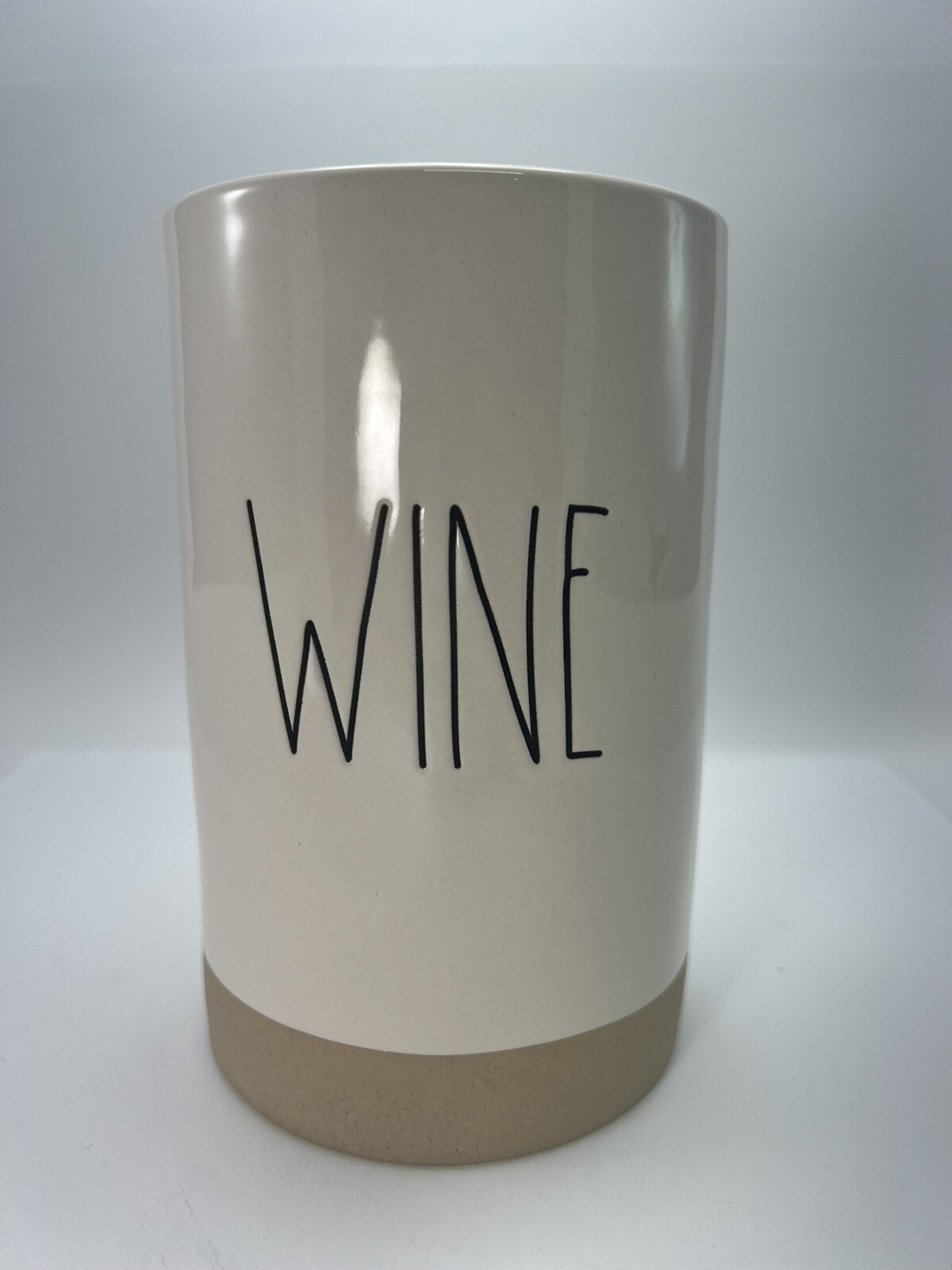 NEW! Rae Dunn WINE Chiller IVORY/ TAN. Farmhouse Style. Great Gift! eBay