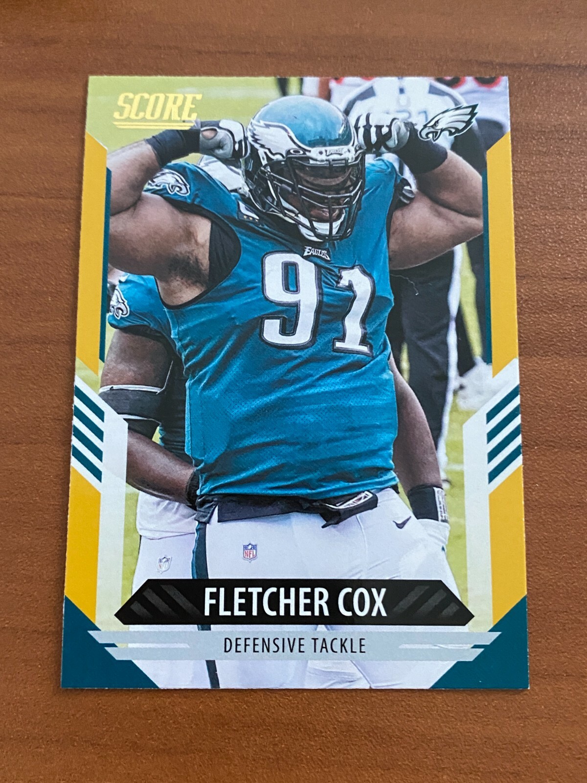 🏈 2021 Panini Score Football Gold Parallel #77 Fletcher COX 🏈