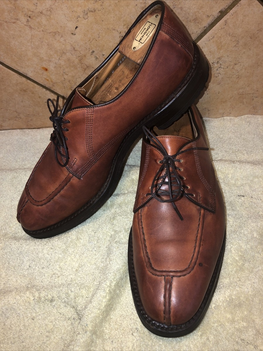 Allen Edmonds Dellwood Brown Leather Oxford Shoes Sz 9.5D  display picture 1