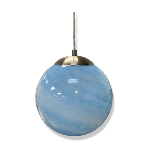 $210 Elk Lighting Blue Planetario Glass Globe 1-Light Mini Pendant Light - Picture 2 of 6
