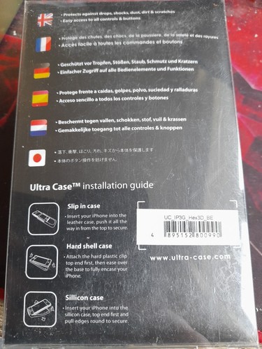 ultra case hex 3d iphone 3/3gs screen protector included - Picture 2 of 2