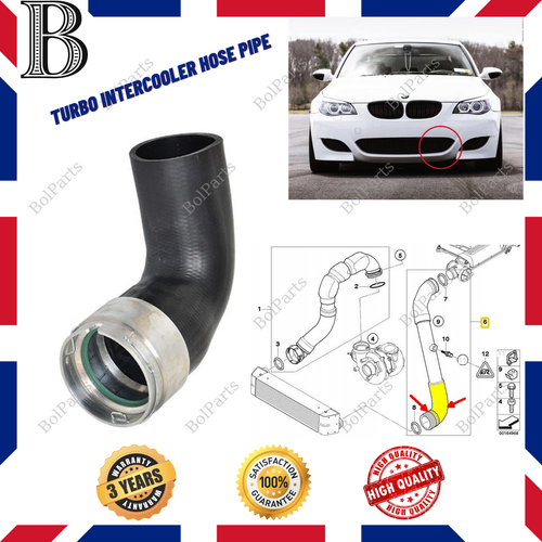 Turbo Intercooler LOWER Hose for BMW 5 SERIES E60 E61 11617799401
