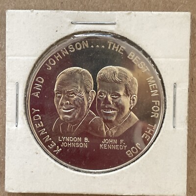 John F Kennedy (JFK) 1960 Campaign Token EXC Condition Rare!