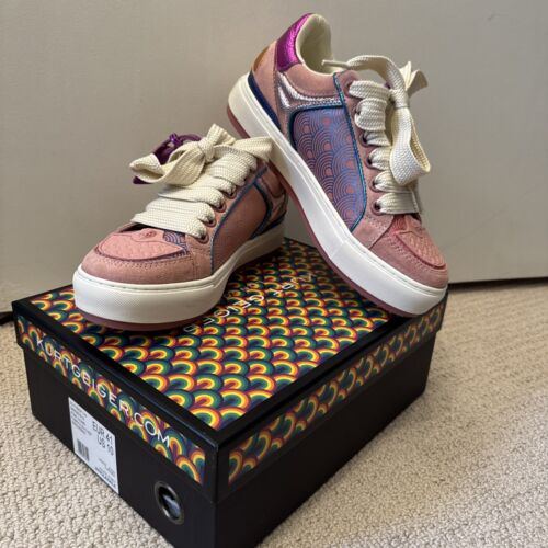 GORGEOUS W/BOX! Kurt Geiger London Sz 10 Southbank Tag Sneaker
