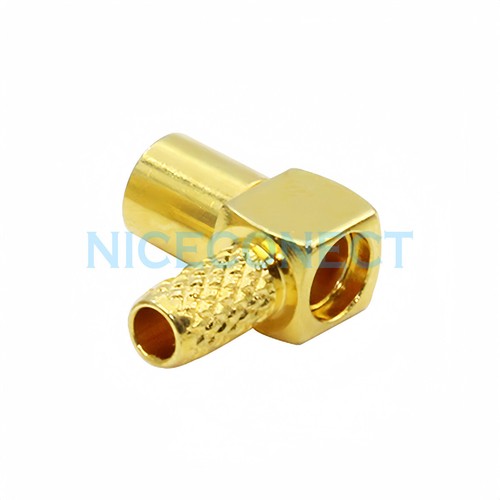 1x MMCX Crimp Female Jack Right Angle RA Connector For LMR100 RG316 RG174 Cable - Picture 6 of 10
