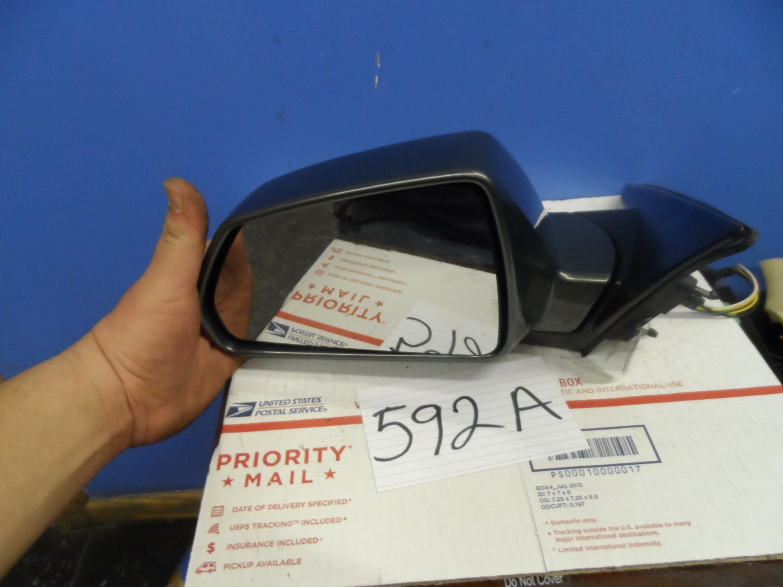08 09 10 11 12 Cadillac CTS used DRIVER side mirror Power GREEN #592