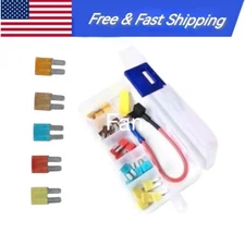 Car Mini 32V Micro2 In-line Fuse Holder Fuse Tap Fuse Puller + Micro2 Fuse Set f
