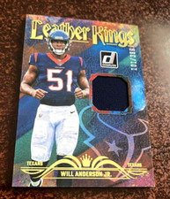 2023 Donruss WILL ANDERSON Jr Leather Kings Rookie Jersey RC #'d /399 #1 TEXANS