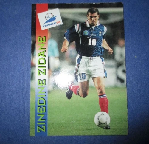 Trading card Zinedine Zidane Panini Nestlé World Cup France 98