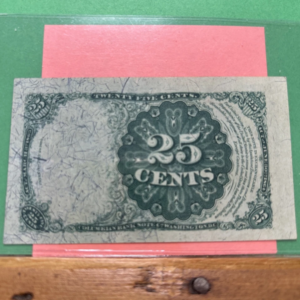 1874 25 Cent Fractional Currency Note CH UNC - Image 2 of 2