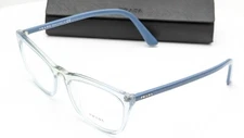 Prada VPR 10V 325-1O1 Cat Eye Clear Blue Womens Eyeglasses 54mm