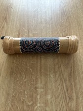 Bamboo Rainstick Shaker Hand-Painted Musical Instrument. Fr. Belize 8"