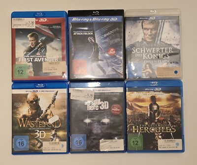 6x 3D-Blu-Rays: Hercules First Avenger Wasteland We Are Still Here Dead Shadows
