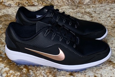 NIKE React Vapor 2 Black Red Bronze Grey Golf Shoes Cleats NEW Womens 7 9.5 Wide