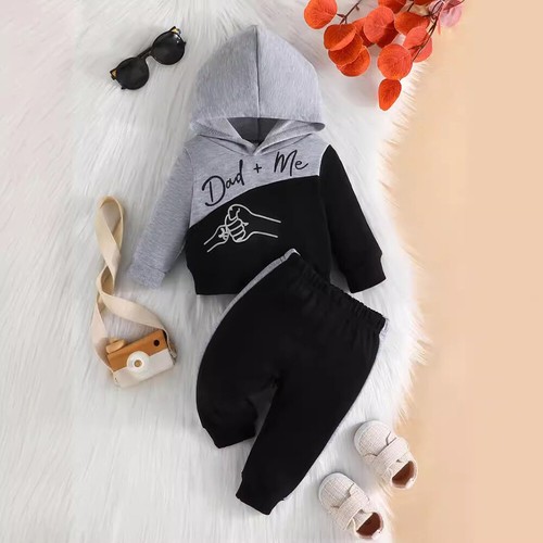 2PCS Newborn Baby Boys Hoodies Tracksuit Oufits Long Sleeve Jumper Pants Sets - Picture 25 of 27
