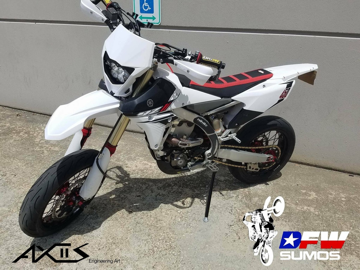Repose-pieds Passager Pour Moto Cross YZ WR 65 85 125 250 450 - Pédales Antidérapantes - Couleurs Noir, Rouge, Bleu - 11
