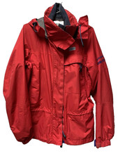 Rare Karrimor Goretex Coat Jacket 14 Medium Red Blue Walking Hiking Camping 14