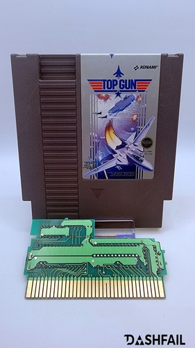 Top Gun (Nintendo NES, 1990) Game Cartridge, Cleaned, Works - Picture 5 of 7