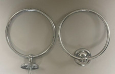 Bathroom Towel Holder Set of 2 Ring Style Towel Holder Silver Finish