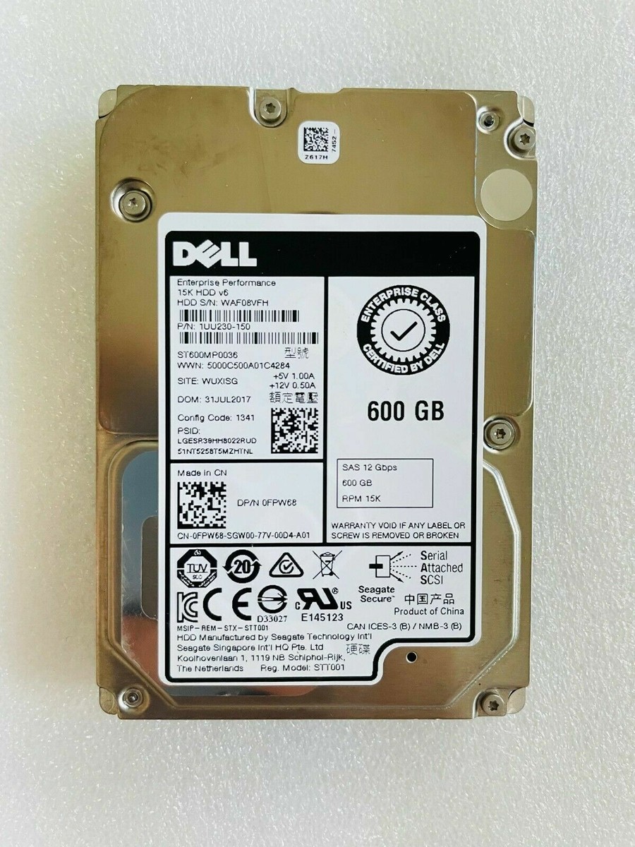 DELL Hard Disk Drive SFF 15K RPM 5122.5