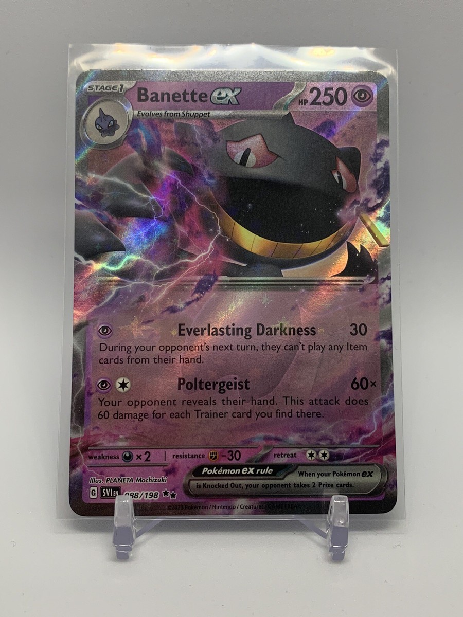 Pokmon TCG Banette ex Scarlet & Violet Base Set 088/198 Holo Double Rare Pokmon TCG Banette ex Scarlet & Violet Base Set 088/198 Holo Double Rare
