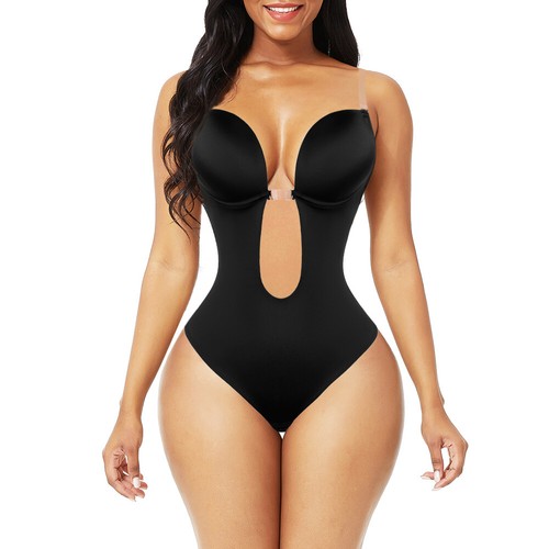 Unsichtbarer Damen Shapewear BH U-Ausschnitt Body Shaper rückenfrei nahtlos Tanga US - Bild 12 von 15