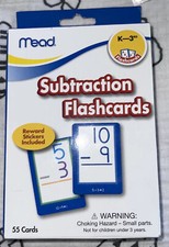 Subtraction Flashcards Mead Homeschool K-3rd Homeschool Learning New