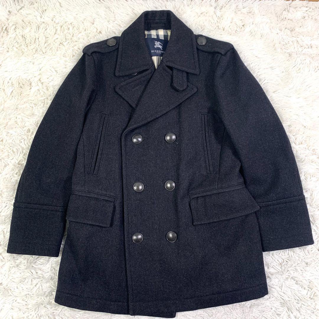 Burberry London Peacoat Double Metal Button Mega Check Size