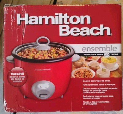 Hamilton Beach 37538H 20 Cup Capacity Rice Cooker - Black