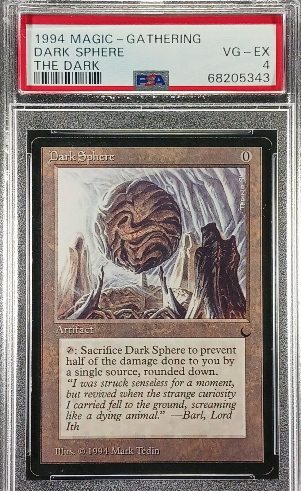MTG The Dark    **   DARK SPHERE   **    🔥 PSA  4 🔥