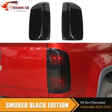 2PCS Smoked Black Tail Light Cover Trim for Chevy Colorado 2014-2022 Accessories