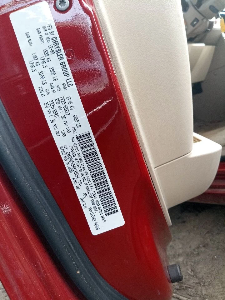 Used Front Left Seat Belt Front fits: 2010 Chrysler Town & country bucket seat d Foto 4 de 4