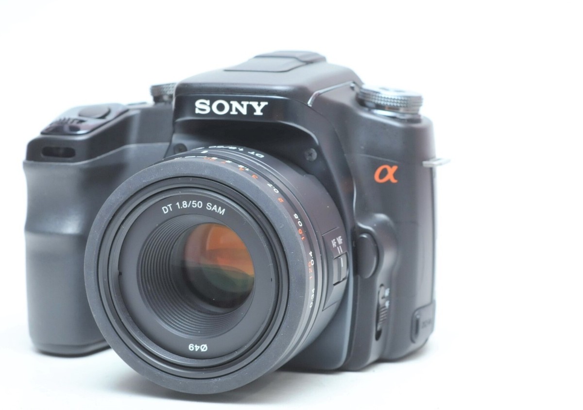 Sony Alpha A100 10.2MP Digital SLR Camera W/DT 50mm F1.8 SAM