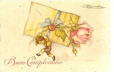 Cartolina Auguri Di Buon Compleanno Ill Adolfo Busi Ebay