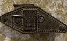 Antique Cast Iron A.C. Williams 1918 Tank Bank Still Penny Bank Toy