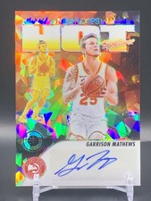 2023-24 Hoops Premium Stock #HS-GAR Garrison Mathews Hot Signatures Ice Prizm