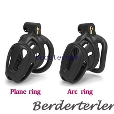 Lightweight Mamba Male Chastity Cage Device Rings Lockable Sleeve with 4 Rings