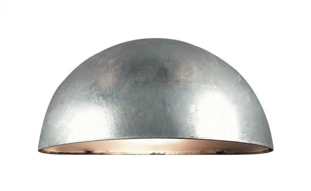 Nordlux Bergen Wall Light, Semi-Circular, Silver-Grey - Image 2