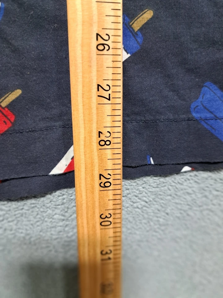 Camisa con botones City Streets para hombre talla grande azul estampado abstracto manga corta Foto 3 de 4