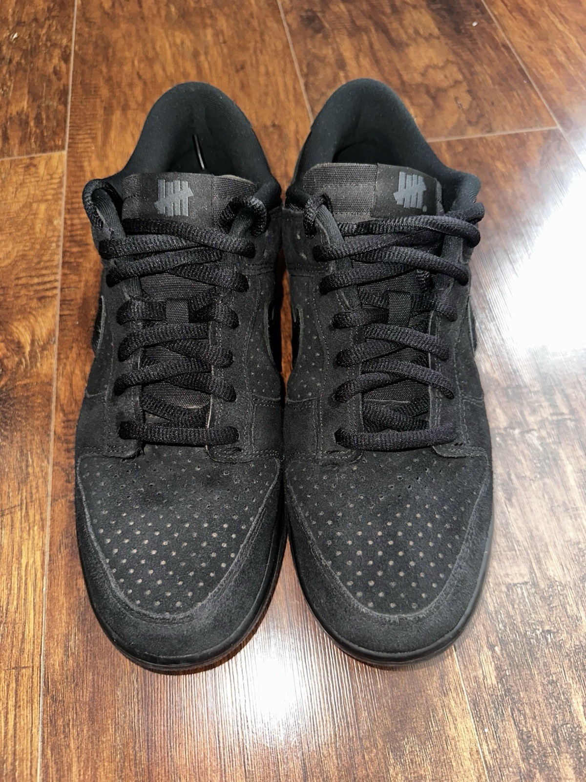 Nike Dunk Low x Undefeated Dunk vs AF1 2021 Size 11 Black image 3