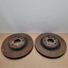 03-13 Maserati Quattroporte M139 Front Right Left Brake Disc Rotor Set Of 2 Oem 03-13 Maserati Quattroporte M139 Front Right Left Brake Disc Rotor Set Of 2 Oem