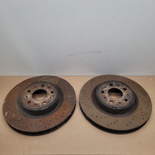 03-13 Maserati Quattroporte M139 Front Right Left Brake Disc Rotor Set of 2 OEM